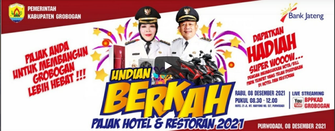 UNDIAN BERKAH PAJAK DAERAH PERIODE 2021 KABUPATEN GROBOGAN