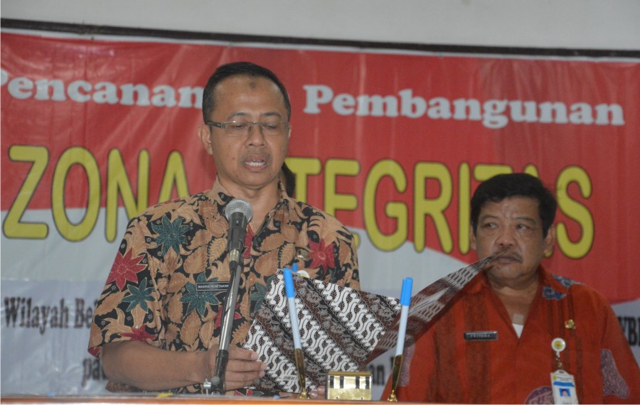 Pencanangan Pembangunan  Zona Integritas Menuju Wilayah Bebas dari Korupsi di Lingkungan BPPKAD Kabupaten Grobogan