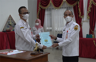 SERAH TERIMA JABATAN KEPALA BPPKAD KABUPATEN GROBOGAN